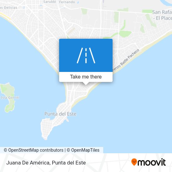 Juana De América map