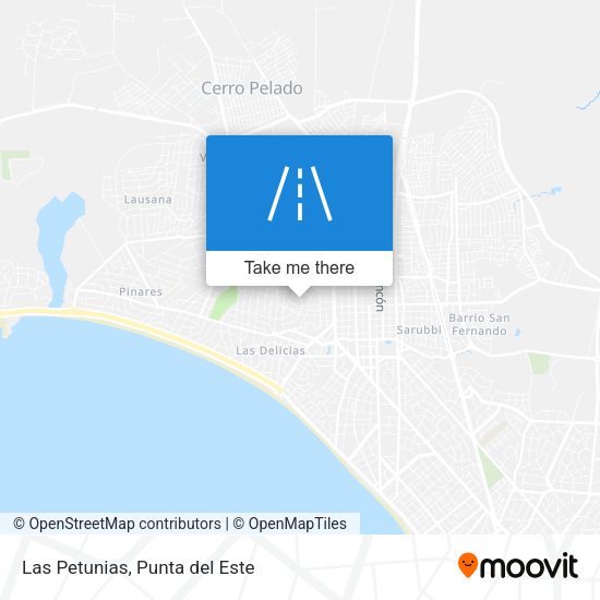 Mapa de Las Petunias