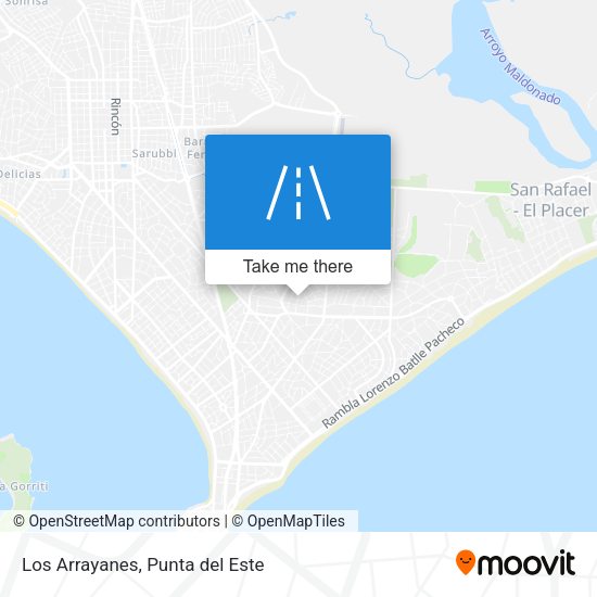 Los Arrayanes map
