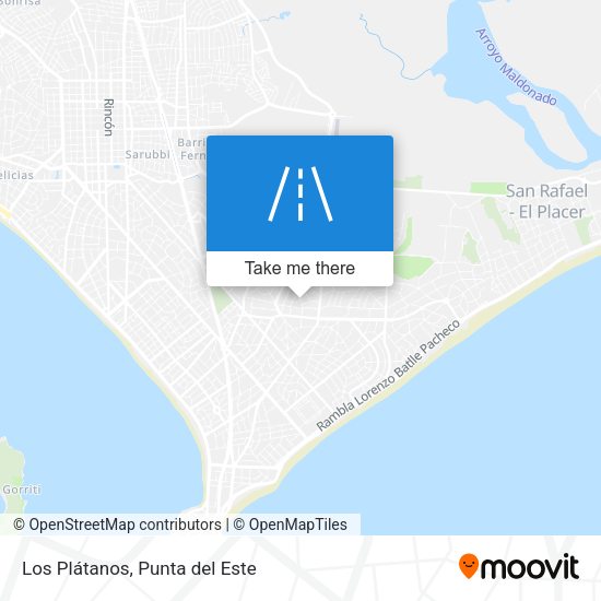 Mapa de Los Plátanos