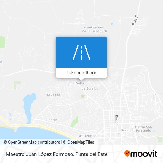 Maestro Juan López Formoso map