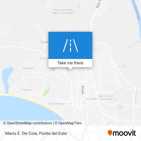 Mario E. De Cola map