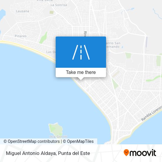 Miguel Antonio Aldaya map
