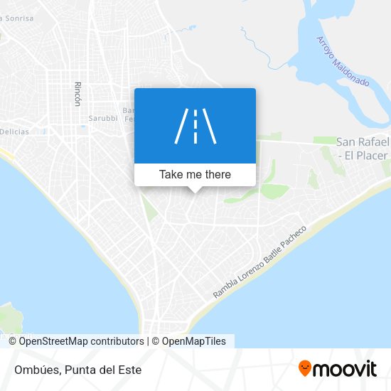 Mapa de Ombúes