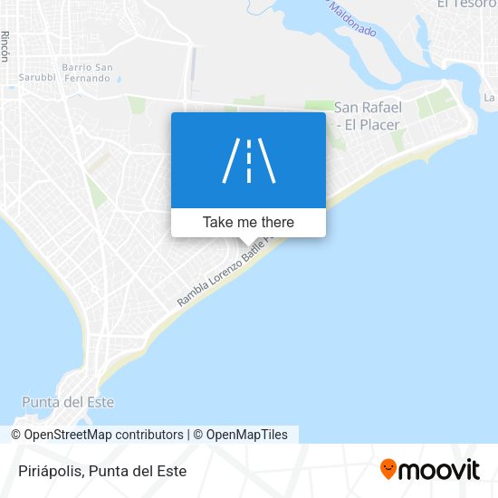 Mapa de Piriápolis