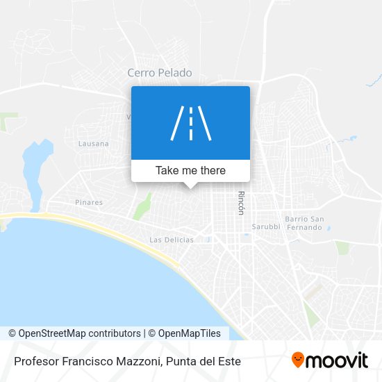 Mapa de Profesor Francisco Mazzoni