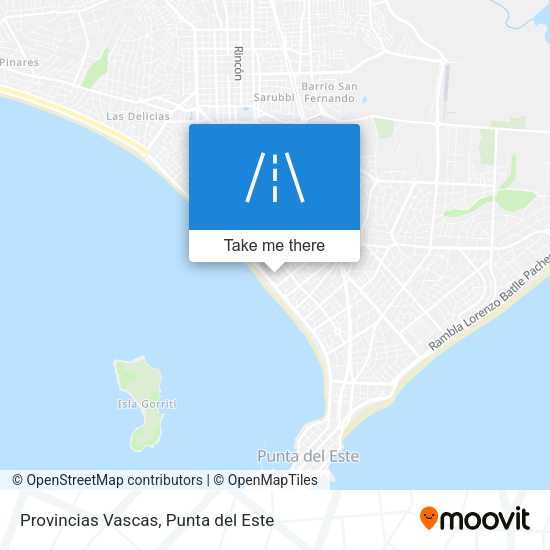 Provincias Vascas map