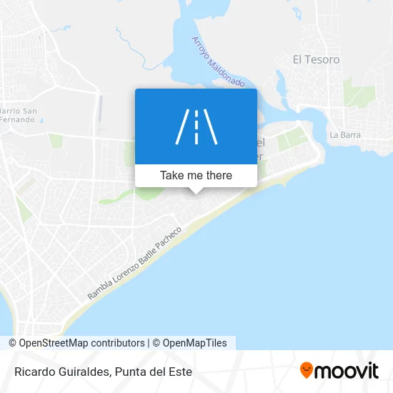 Ricardo Guiraldes map