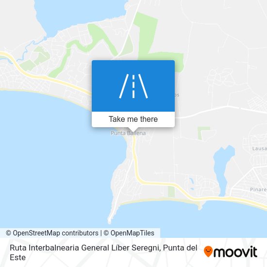 Mapa de Ruta Interbalnearia General Líber Seregni