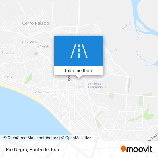 Río Negro map