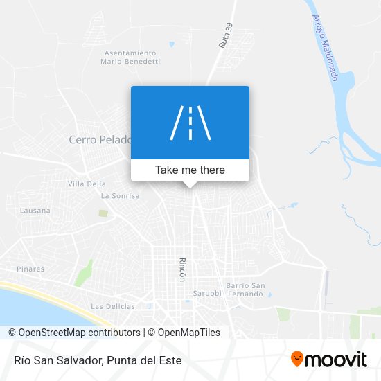 Río San Salvador map