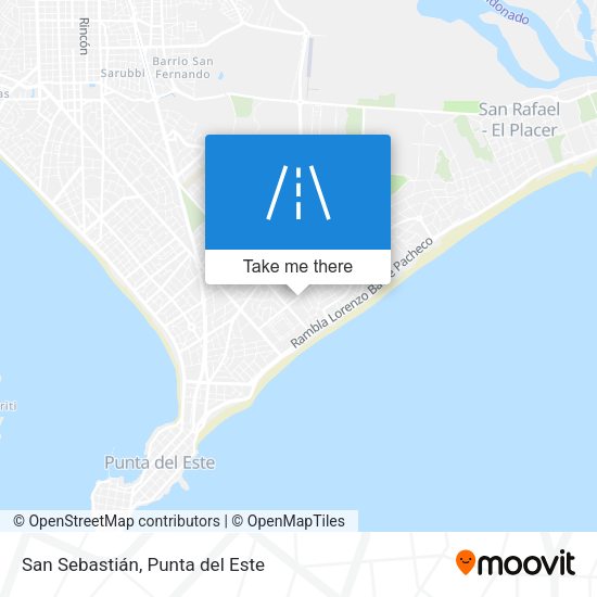 San Sebastián map