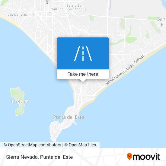 Mapa de Sierra Nevada