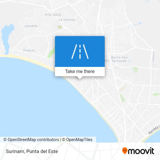 Mapa de Surinam