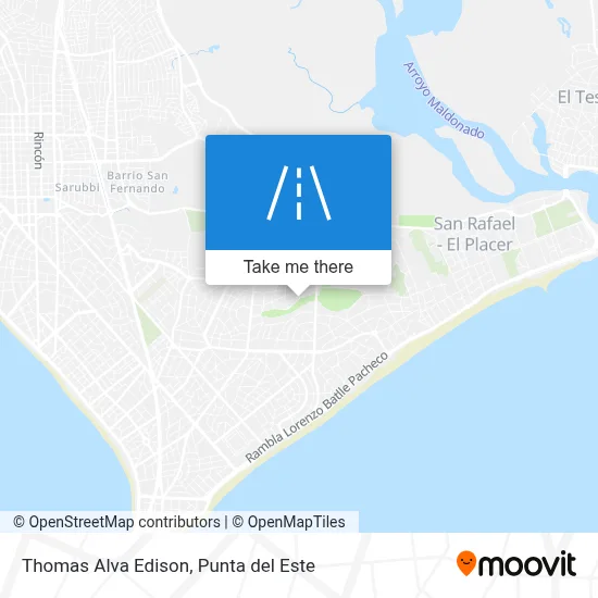 Thomas Alva Edison map