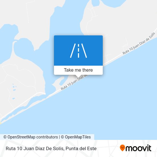 Ruta 10 Juan Diaz De Solís map