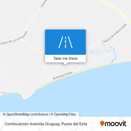 Mapa de Continuación Avenida Uruguay