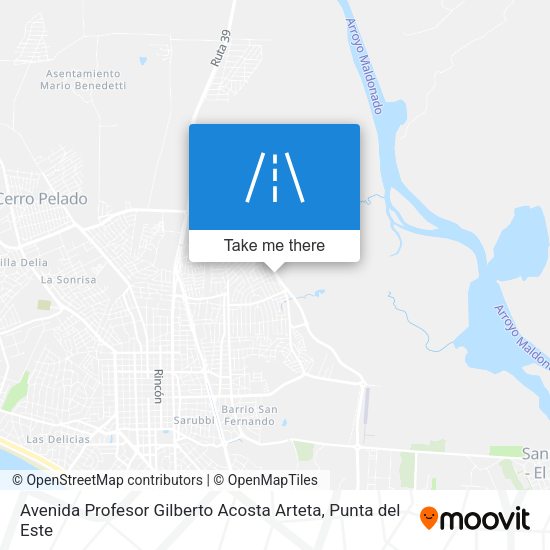 Avenida Profesor Gilberto Acosta Arteta map