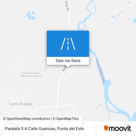 Paralela 5 A Calle Guenoas map