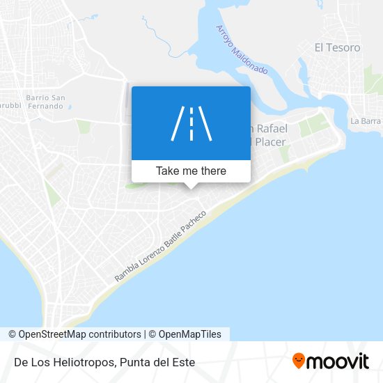 De Los Heliotropos map