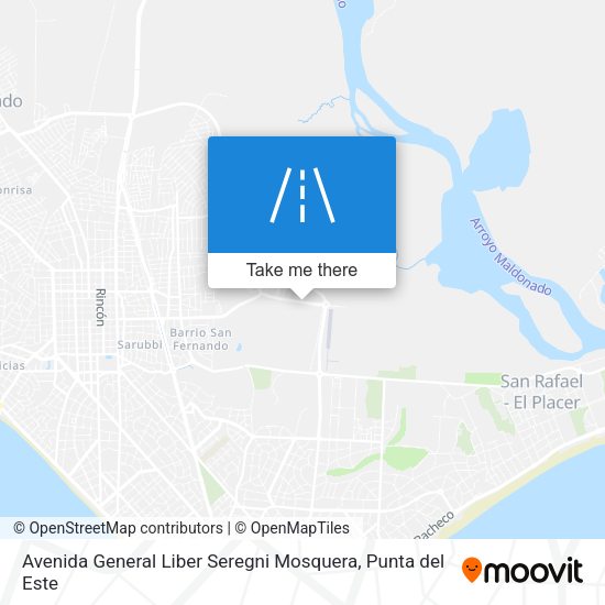 Avenida General Liber Seregni Mosquera map