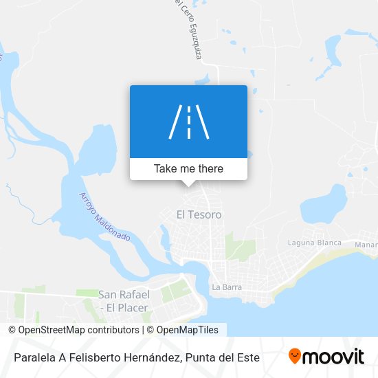 Mapa de Paralela A Felisberto Hernández