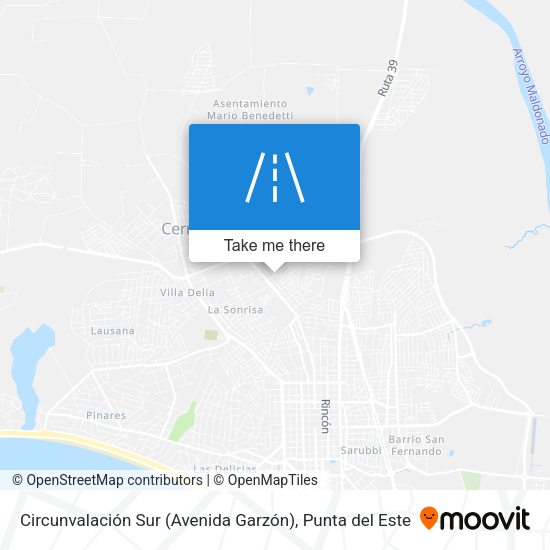 Mapa de Circunvalación Sur (Avenida Garzón)