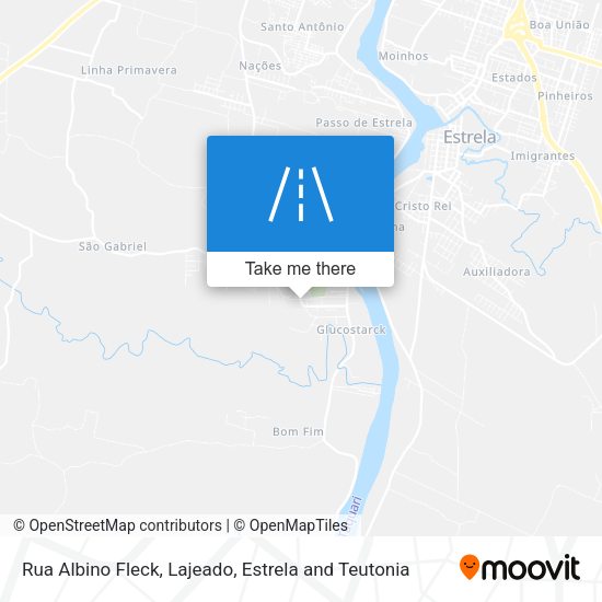 Rua Albino Fleck map