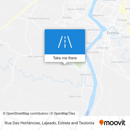 Rua Das Hortências map