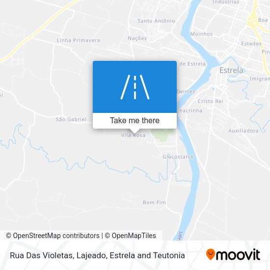 Rua Das Violetas map