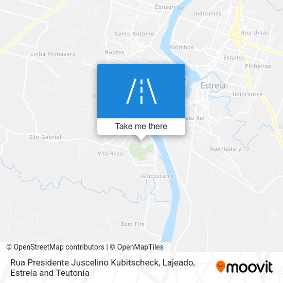 Rua Presidente Juscelino Kubitscheck map