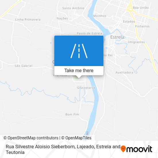 Rua Silvestre Aloisio Sieberborn map