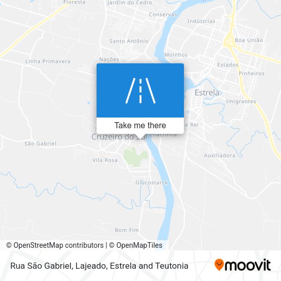 Rua São Gabriel map