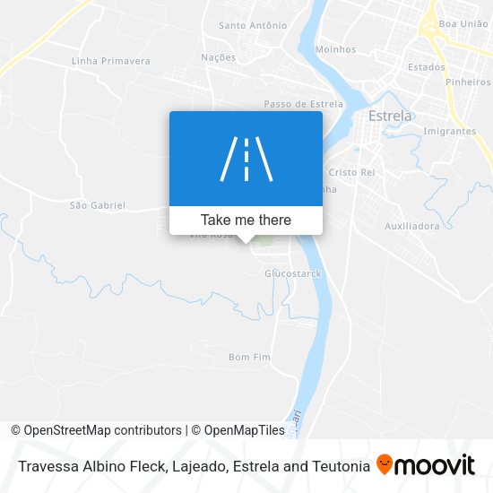 Travessa Albino Fleck map