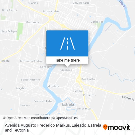 Mapa Avenida Augusto Frederico Markus