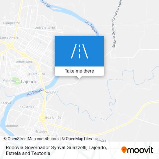 Rodovia Governador Synval Guazzelli map