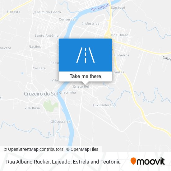 Rua Albano Rucker map