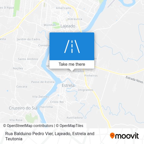 Rua Balduino Pedro Vier map