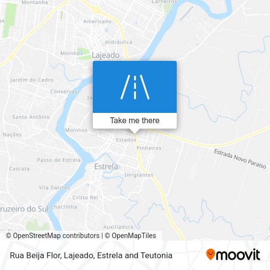 Rua Beija Flor map