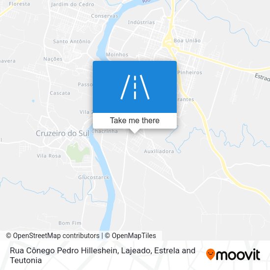 Rua Cônego Pedro Hilleshein map