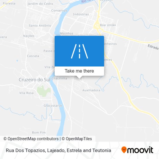 Rua Dos Topazios map