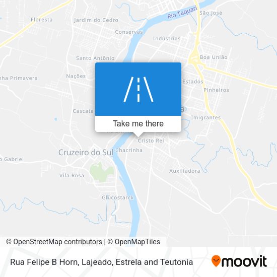 Rua Felipe B Horn map