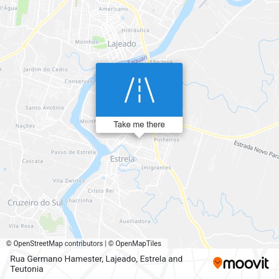 Rua Germano Hamester map