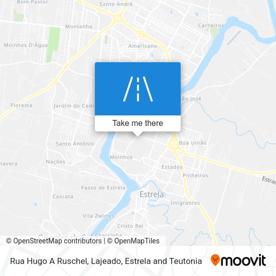 Rua Hugo A Ruschel map