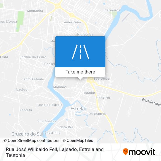 Rua José Wilibaldo Fell map