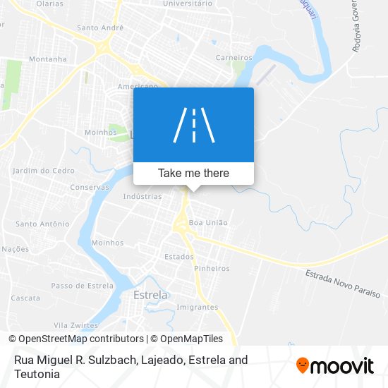 Mapa Rua Miguel R. Sulzbach