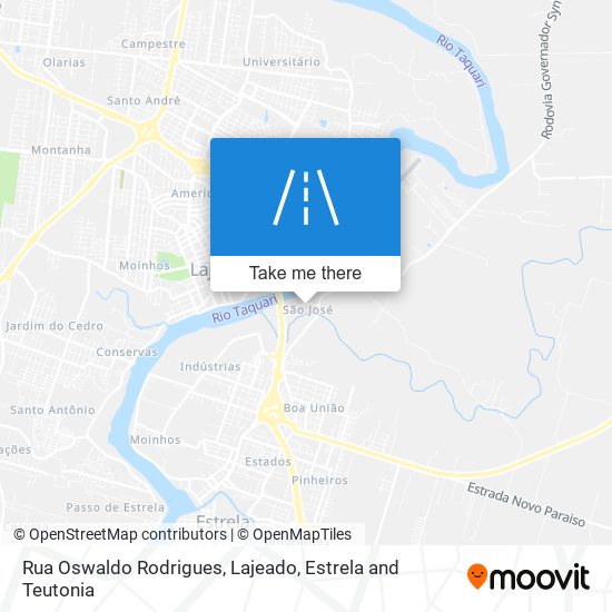 Mapa Rua Oswaldo Rodrigues