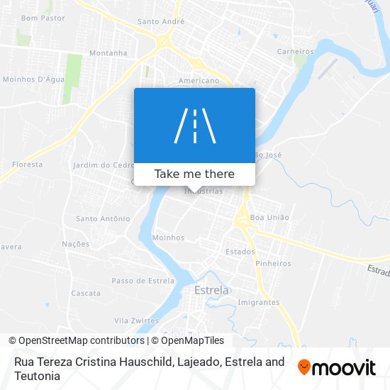 Mapa Rua Tereza Cristina Hauschild