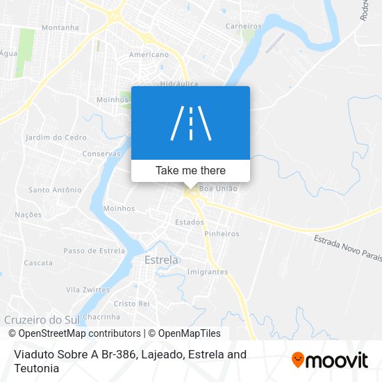 Viaduto Sobre A Br-386 map