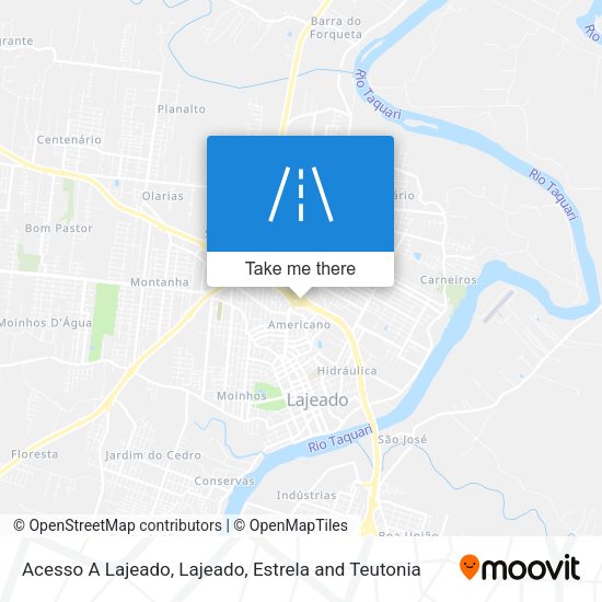 Acesso A Lajeado map